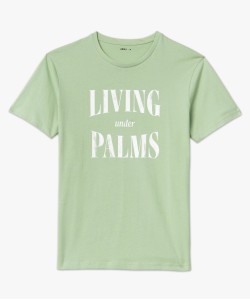 Tee-shirt manches courtes à message homme